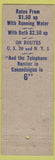 Matchbook Cover - Webster Hotel Canandaigua NY