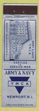 Matchbook Cover - Army and Navy YMCA Newport RI