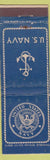 Matchbook Cover - United States Navy WEAR