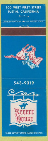 Matchbook Cover - Reverse House Tustin CA Paul