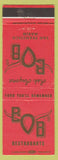 Matchbook Cover - BOB Restaurants San Francisco CA Marin