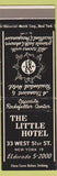 Matchbook Cover - Little Hotel New York City