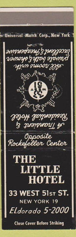 Matchbook Cover - Little Hotel New York City