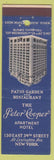Matchbook Cover - Peter Cooper Hotel New York City