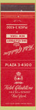 Matchbook Cover - Hotel Gladstone New York City