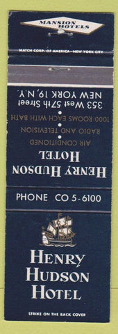 Matchbook Cover - Henry Hudson Hotel New York City