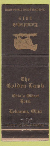 Matchbook Cover - Golden Lamb Hotel Lebanon OH