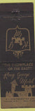 Matchbook Cover - King George Motel Syracuse NY