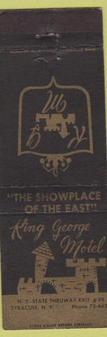 Matchbook Cover - King George Motel Syracuse NY