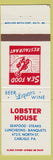 Matchbook Cover - Lobster House Restaurant Carlisle PA