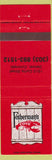 Matchbook Cover - Fisherman's Cove Denver Colorado lobster