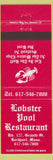 Matchbook Cover - Lobster Pool Restaurant Rockport MA