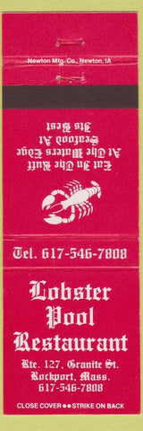 Matchbook Cover - Lobster Pool Restaurant Rockport MA