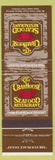 Matchbook Cover - Crab House Seafood Restaurant Miami Atlanta San Juan PR
