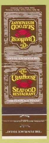 Matchbook Cover - Crab House Seafood Restaurant Miami Atlanta San Juan PR