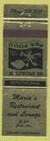 Matchbook Cover - Maria's Restaurant Elida OH