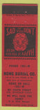 Matchbook Cover - Home Burial Company NO TOWN