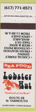 Matchbook Cover - Lobster Hut Restaurant West Yarmouth MA