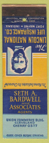 Matchbook Cover - Lincoln Insurance Cleveland OH Abraham