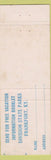 Matchbook Cover - Natural Bridge State Park Slade KY