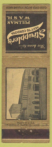 Matchbook Cover - Struppler's Pullman WA