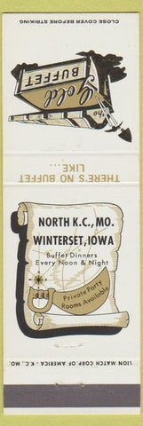 Matchbook Cover - Gold Buffet Kansas City MO Winterset IA