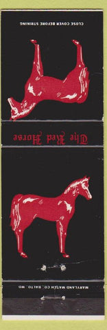 Matchbook Cover - Red Horse Steak House Hagerstown MD