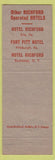 Matchbook Cover - Hotel Richard Buffalo NY