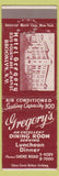Matchbook Cover - Gregory's Restaurant Brooklyn NY