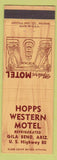 Matchbook Cover - Hopps Western Motel Gila Bend AZ