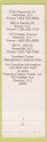 Matchbook Cover - Chanelo's Pizza Columbia Clemson SC Greenville Boone N