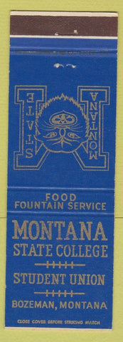 Matchbook Cover - Montana State College Student Union Bozeman MT