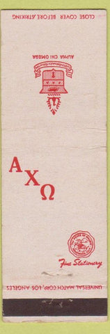 Matchbook Cover - Alphi Chi Omega
