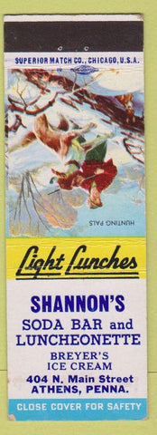 Matchbook Cover - Shannon's Soda Bar Athens PA