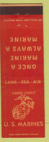 Matchbook Cover - United States Marines Semper Fidelis