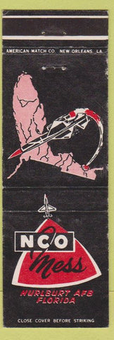 Matchbook Cover - NCO Mess Hurlburt Air Force Base FL