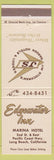 Matchbook Cover - Edgewater Inn Long Beach CA