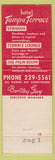 Matchbook Cover - Hotel Tampa Terrace Tampa FL