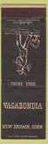 Matchbook Cover - Vagabondia New Britain CT