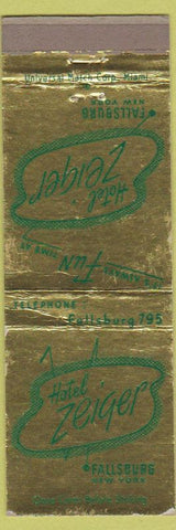 Matchbook Cover - Hotel Zeiger Fallsburg NY