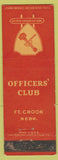 Matchbook Cover - Officers' Club Fort Crook NE WEAR