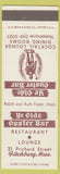 Matchbook Cover - Ye Olde Oyster Bar Fitchburg MA