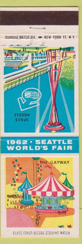 Matchbook Cover - 1962 Seattle World's Fair Gayway Space Needle WA