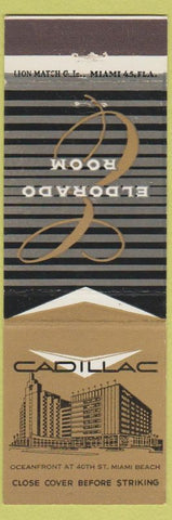 Matchbook Cover - Cadillac Hotel Miami Beach FL