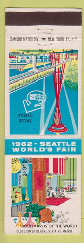 Matchbook Cover - 1962 Seattle World's Fair Space Needle WA