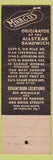 Matchbook Cover - Marcus Steak Sandwiches Detroit MI