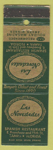 Matchbook Cover - Las Novedades Spanish Restaurant Tampa FL