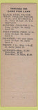 Matchbook Cover - Maxwell's Tavern Cedar Lake IN pinup
