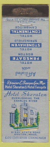 Matchbook Cover - Hotel Sheraton Boston MA WEAR