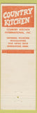 Matchbook Cover - Country Boy Kitchens hamburgers Minneapolis MN